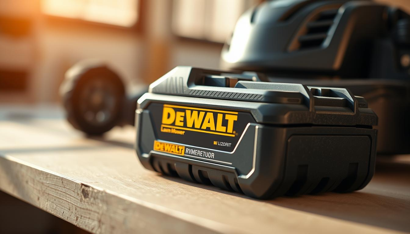 dewalt lawn mower battery