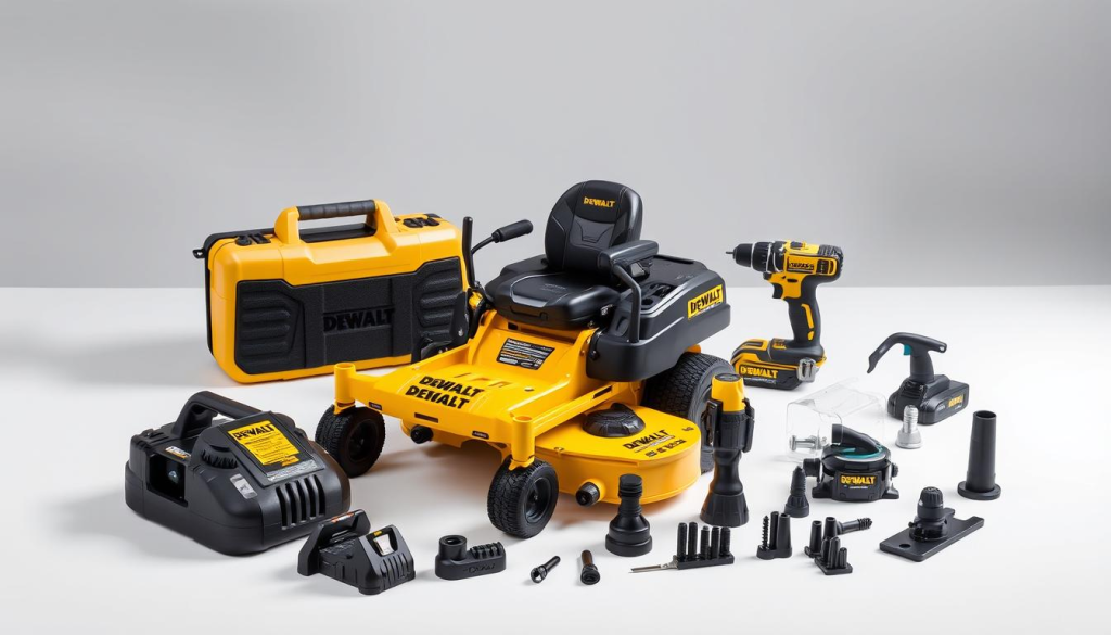 A highly detailed, product-focused image showcasing various DEWALT Z160 power tool accessories against a clean, well-lit backdrop. The accessories are arranged in an appealing, organized manner, highlighting their versatility and compatibility with the DEWALT Z160 power tool. The image is captured with a professional-grade camera lens, providing a crisp, high-resolution representation of the accessories. Soft, directional lighting illuminates the products, emphasizing their textures and materials. The overall tone is one of quality, precision, and the seamless integration of the DEWALT Z160 and its compatible accessories.