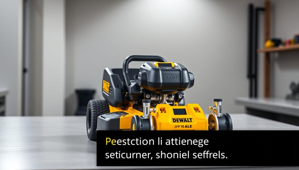 A well-lit, studio-quality photograph of the DEWALT Z160 power tool placed on a clean, professional-looking table or workbench. The tool is centered and displayed prominently, showcasing its sleek, modern design and high-quality construction. The background is slightly blurred, creating a sense of depth and focus on the subject. The lighting is soft and evenly distributed, highlighting the tool's various features and details. The image conveys a sense of authority, reliability, and customer satisfaction, suitable for a section on customer reviews and testimonials.