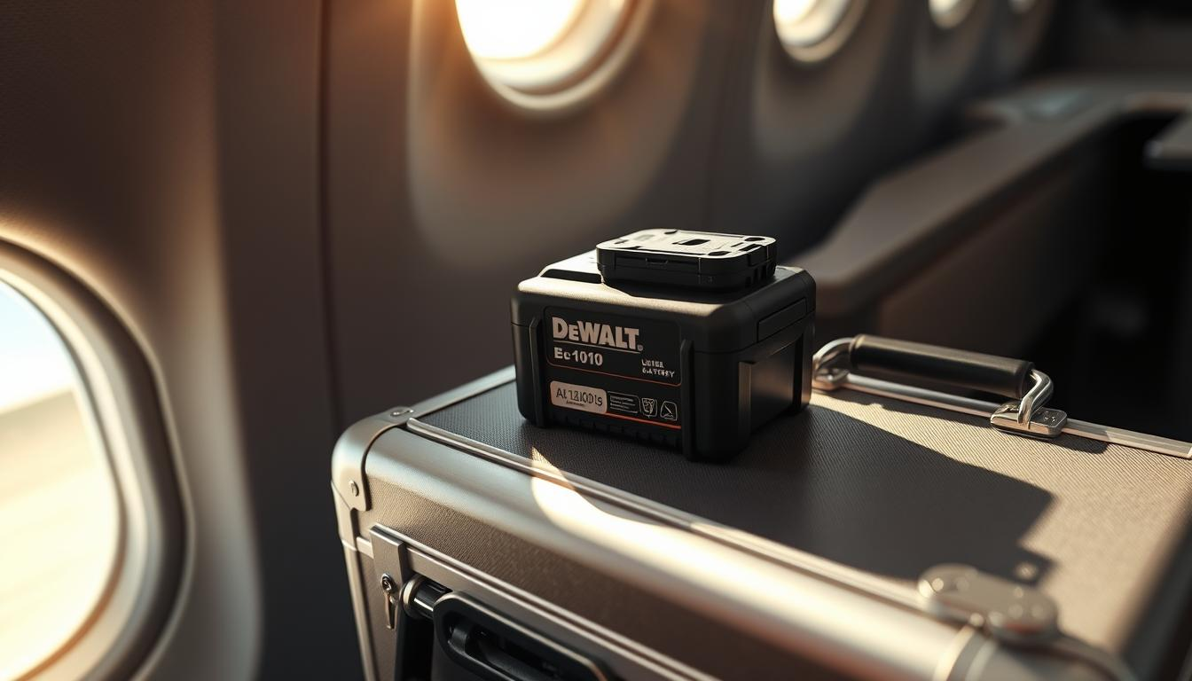 can dewalt batteries go on a plane